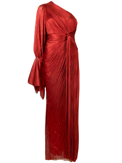 Maria Lucia Hohan Red Palmer Asymmetric Dress