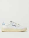 Autry 'medalist Low' White Sneakers With Logo Detail And Heel Tab In White