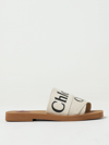 Chloé Flat Sandals  Woman Color White