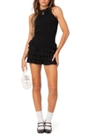 EDIKTED MARGOT RUFFLE HEM MINIDRESS