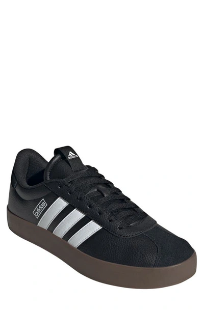 Adidas Originals Vl Court 3.0 Sneaker In Black,white,gum