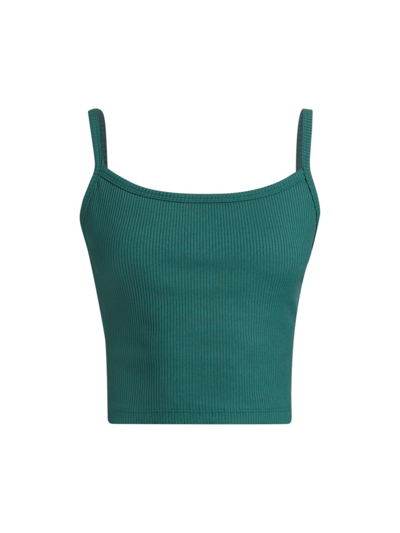 Year Of Ours Women's Ribbed Bralette Tank Top In Deep Teal
