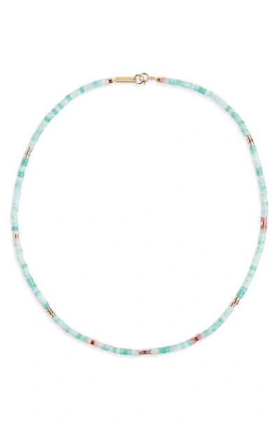 Isabel Marant Perfectly Beaded Necklace In Pacific 30pa