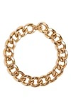 ISABEL MARANT CURB CHAIN LINK CHOKER NECKLACE