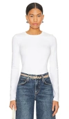 Cuts Tomboy Long Sleeve In White