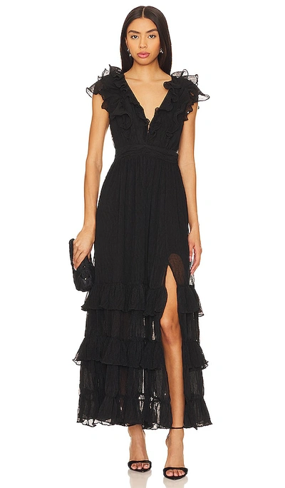 Astr Tiara Dress In Black