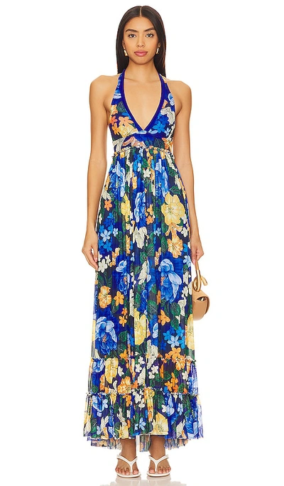 Agua Bendita X Revolve Ashley Maxi Dress In Royal