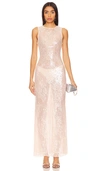Camila Coelho Rena Lace Maxi Dress In Nude