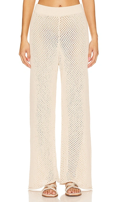 Onia Crochet Wide Leg Pant In 沙贝利