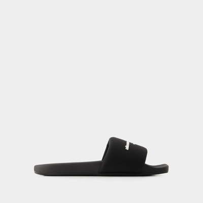 ALEXANDER WANG AW POOL SANDALEN - ALEXANDER WANG - NYLON - SCHWARZ