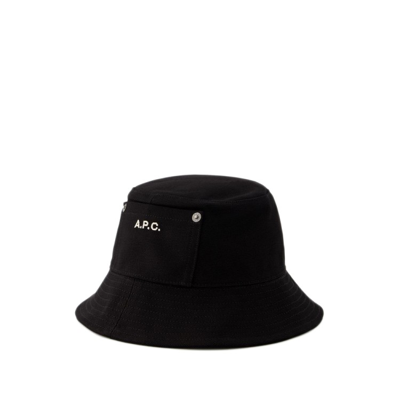 Apc Thais Bucket Hat - Cotton - Black