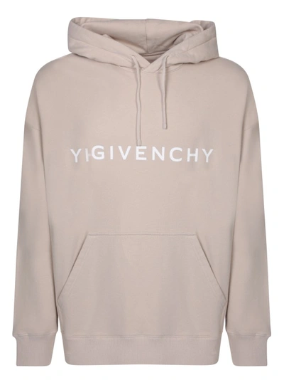 Givenchy Cotton Sweatshirt With Logo In Pink