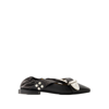 Toga Cross Strap Ballet In Black