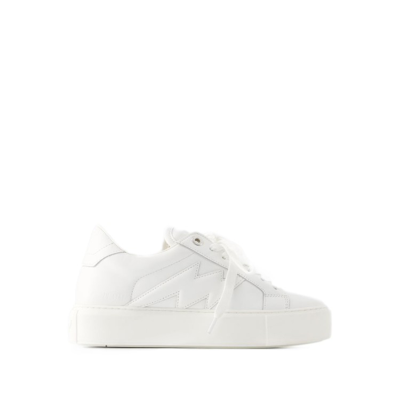 Zadig & Voltaire Zadig&voltaire Womens Blanc La Flash Chunky-sole Low-top Leather Trainers In White