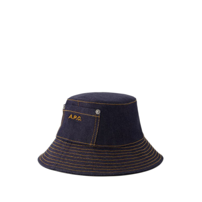 Apc Thais Bucket Hat In Indigo