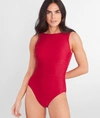 Miraclesuit Rock Solid Regatta High-neck One-piece In Grenadine