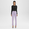 Theory Treeca Full Length Pant In Good Wool In Lilac Sky