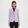 Theory Carissa Blazer In Good Wool In Purple