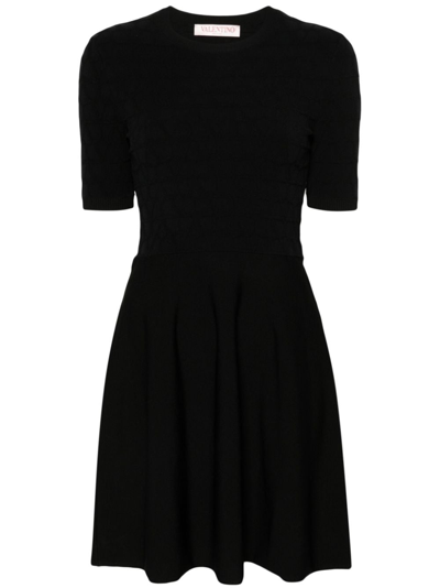Valentino Toile Iconographe Mini Dress In Black