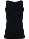Fabiana Filippi Studed Scoop-neck Tank Top In Blue