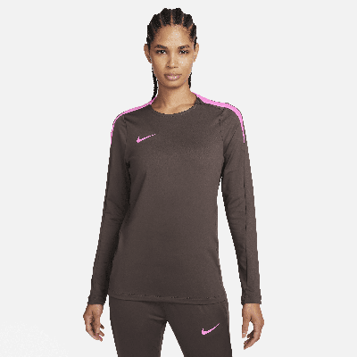 Nike Women's Strike Dri-fit Crew-neck Soccer Top In Brown