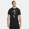 Nike Men's Fitness T-shirt In Black