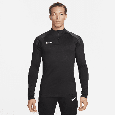 Nike Men's Strike Dri-fit Soccer 1/2-zip Drill Top In Black/anthracite/white
