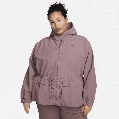Nike Women's  Sportswear Everything Wovens Oversized Hooded Jacket (plus Size) In Purple