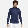 Nike Dri-fit Half Zip Golf Top In Blue