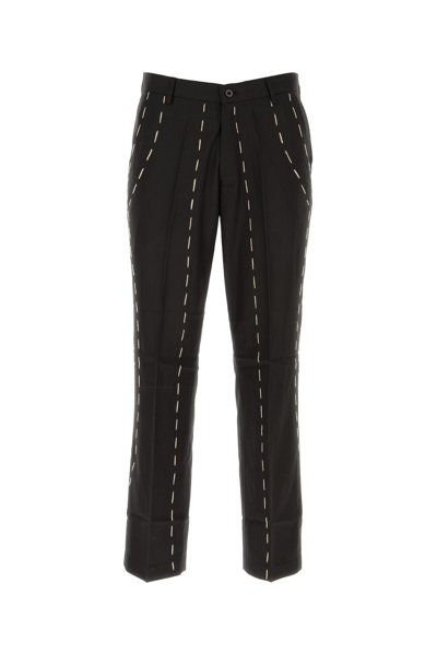Kidsuper Embroidered Suit Pants In Black