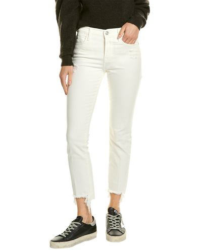 Frame Le High Au Natural Laskey Straight Jean In White