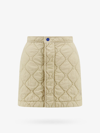 Burberry Almond Beige Quilted A-line Skirt In Beige