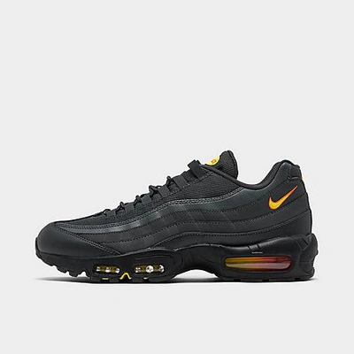 Nike Men's Air Max 95 Casual Shoes In Anthracite/safety Orange/opti Yellow