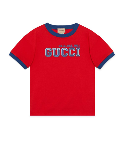 Gucci Kids' Original 1921 Logo T-shirt (4-10 Years) In Multi