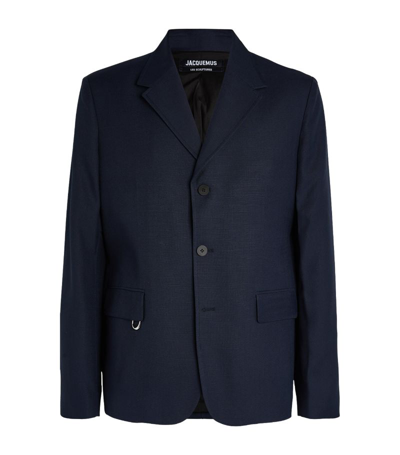 Jacquemus Single-breasted Blazer In Blue