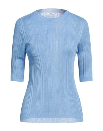 Peserico Woman Sweater Light Blue Size 6 Viscose, Polyester
