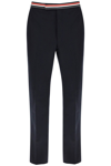Thom Browne Rwb Blue Wool Pants In Blue