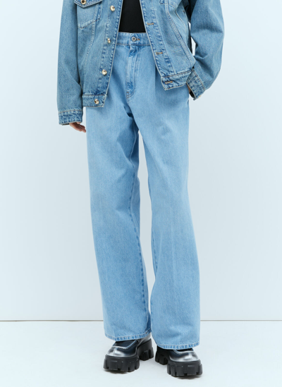 Miu Miu Baggy Jeans In Blue