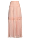 Pinko Woman Maxi Skirt Pink Size 6 Cotton, Nylon