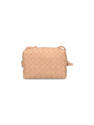 Bottega Veneta 'loop Camera' Mini Bag In Beige