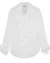 Dondup Bright White Cotton Shirt In White