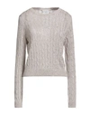 Brunello Cucinelli Woman Sweater Beige Size 3xl Linen, Nylon