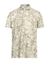 Brooksfield Man Polo Shirt Sage Green Size 42 Cotton