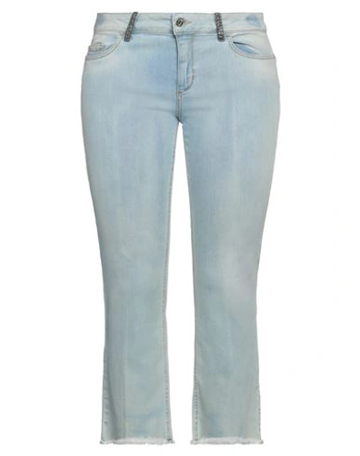 Liu •jo Woman Jeans Blue Size 31 Cotton, Elastane