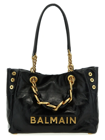 Balmain 1945 Soft Tote Bag Black