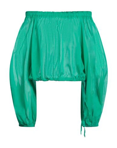 Merci .., Woman Top Green Size M Cotton In Green