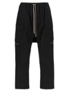 RICK OWENS CARGO LONG PANTS BLACK