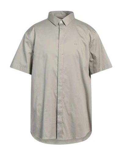 Armani Exchange Man Shirt Off White Size Xxl Cotton, Elastane In Off White