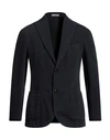 Boglioli Man Blazer Midnight Blue Size 40 Cotton, Linen