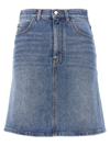 CHLOÉ DENIM MINI SKIRT SKIRTS BLUE